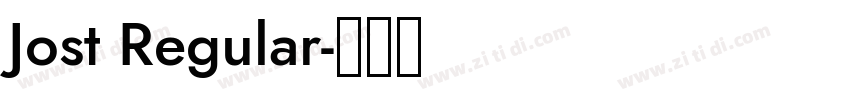 Jost Regular字体转换